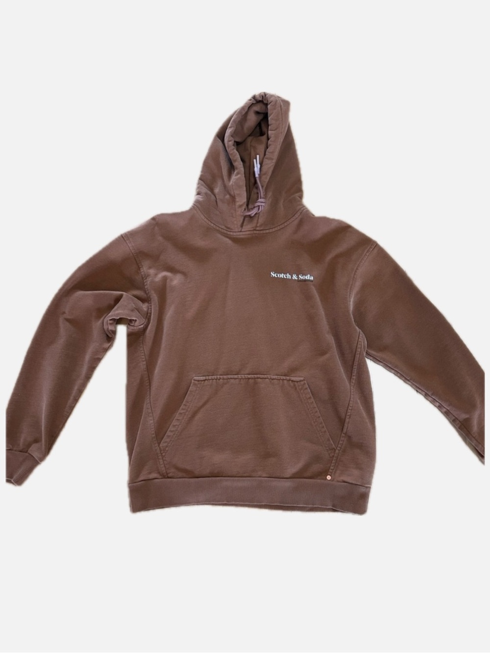 Scotch & Soda Brown Crewneck Hoodie Sweatshirt